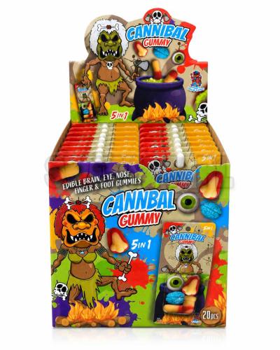 Cannibal Gummy 5 in 1 żelki owocowe display 20 sztuk