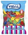 Kolorowe żelki Vidal Ocean Mix w morskich kształtach. Opakowanie 1 kg, idealne do sprzedaży na wagę, candy baru, słodkiego stołu i paczek ze słodyczami.