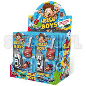 Hello Boys 4w1 żelki, strzelający proszek i zabawka op.12szt. 