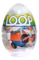 Candy Toys Air Loop – owocowe drażetki cukrowe z zabawką samolotem. Smaki cytrynowy, truskawkowy i bananowy. Display zawiera 12 sztuk po 20 g.