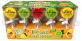 Kolorowe lizaki owocowe Fruit Lollipop o smakach truskawki, pomarańczy, jabłka i winogrona. Display 30 sztuk po 15 g, masa netto 450 g.