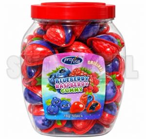 Żelki BLUEBERRY RASPBERRY GUMMY 18g op.50 szt. 