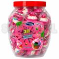 Żelki 3D Gummy Cupcake o smaku truskawkowym z płynnym nadzieniem. Słoik 50 szt. po 18 g, łącznie 900 g. Poznaj słodkie babeczki na sweet24.pl