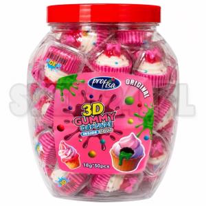 Żelki 3D CUP CAKE GUMMY 18g op.50 szt. 
