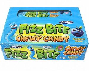 Fizz Bite Chewy Candy Blueberry 14g op.30szt.