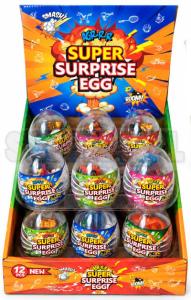 Jajka niespodzianki SUPER SUPRISE EGG op.12szt.  