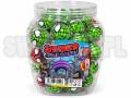 Spider Jelly Candy to żelkowe cukierki w efektownych, okrągłych pojemniczkach z motywem pajęczyny. Mix zielonych i czerwonych wariantów przyciąga wzrok i świetnie sprawdza się w sprzedaży na sztuki. Opakowanie zbiorcze zawiera 50 sztuk po 10 g.