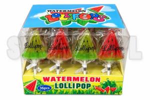 Lizaki  WATERMELON LOLLIPOPS 15g  op.36 szt. 