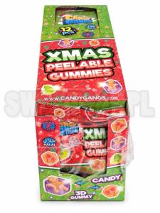 Żelki XMAS  PEEABLE GUMMIES do obierania 48g op.12 szt. 